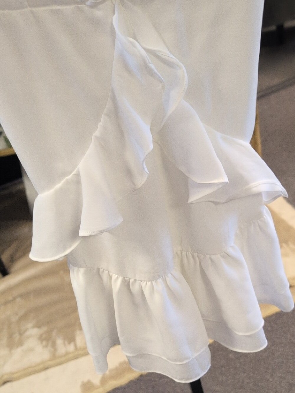 Signature8 White Ruffle Mini Dress - Picture 6 of 12